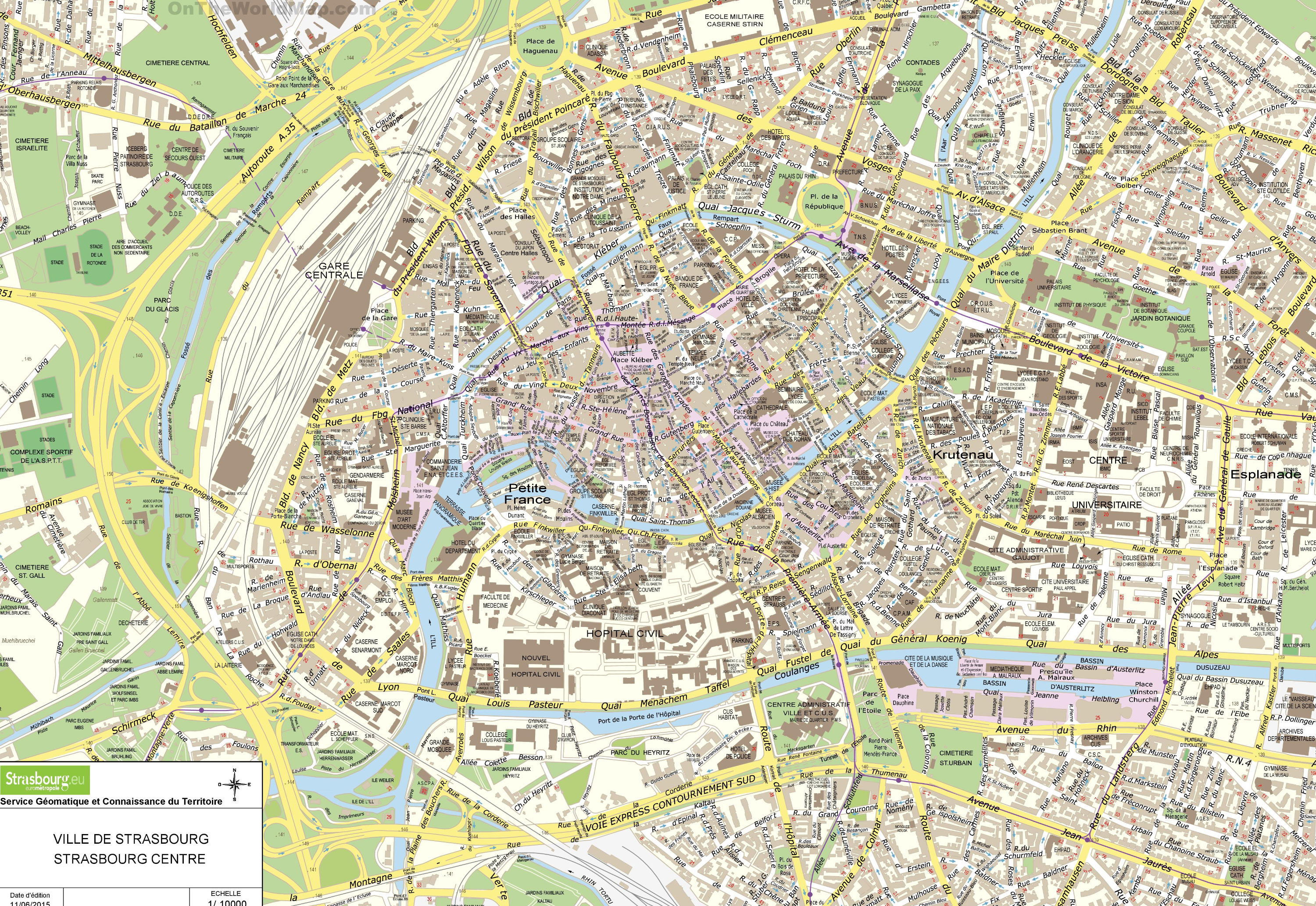 Strasbourg map